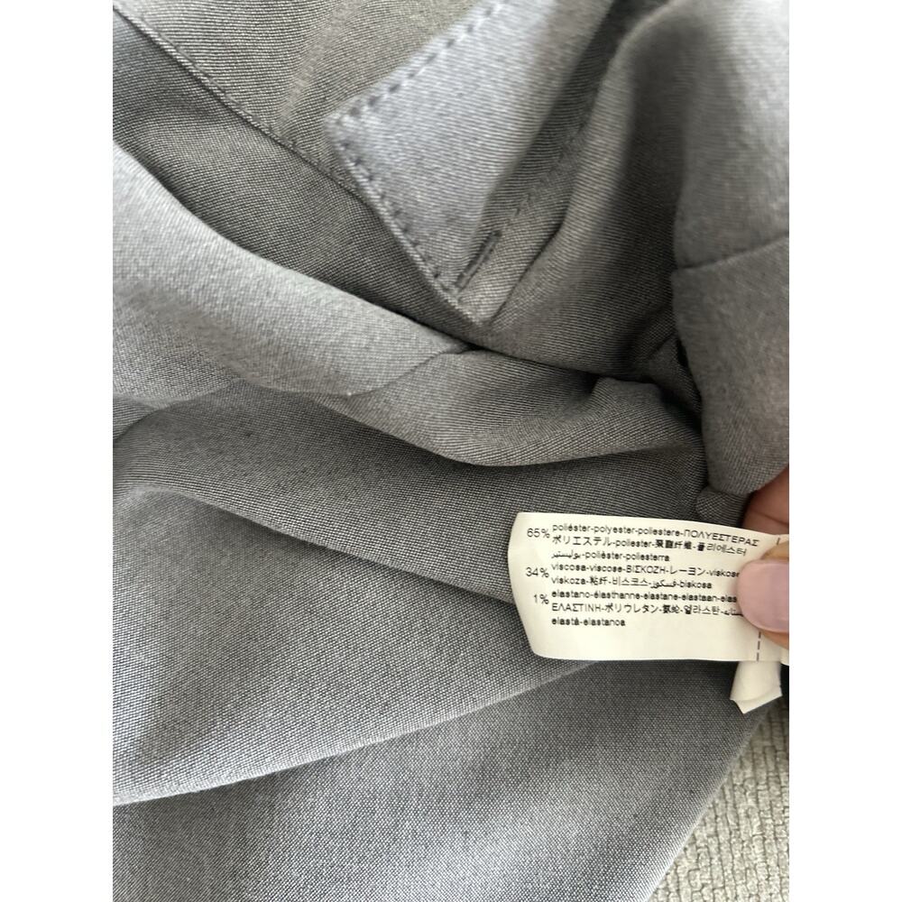 Zara Gray Flare Dress Pants Size Xl - Picture 7 of 8